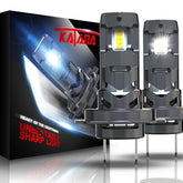 Katana H7 front view pair showing plug-and-play fit and improved visibility