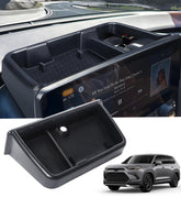 Katorn front view of dashboard tray showing neat storage and quick access