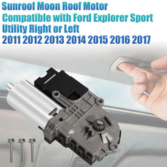KAVIUS sunroof motor back label close-up confirming replacement part numbers