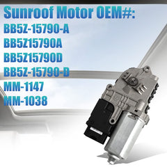 KAVIUS sunroof motor close-up of gear teeth showing reinforced metal design