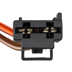 KAX two-port male connector detail ensuring correct plug compatibility