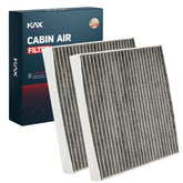 KAX CF12820 front packaging showing two filters for quick identification and convenience
