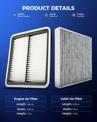 KAX engine filter pleat detail close-up showing improved airflow protection