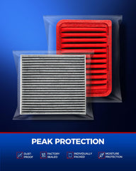 KAX filters positioned in vehicle engine bay illustrating correct engine installation