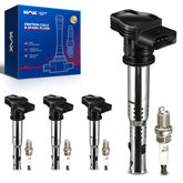 KAX front packaging showing complete ignition coil and spark plug kit benefit quick replacement