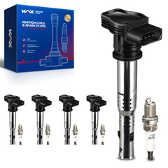 KAX front packaging showing full 5-coil and 5-plug kit and benefits