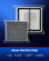 KAX cabin filter installed with access panel open demonstrating easy replacement