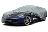 kayme cover front view fitted on Corvette showing tailored fit and protection