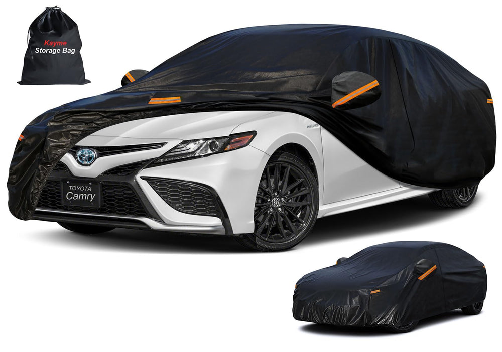 kayme cover front profile on Toyota Camry showing full coverage and protection