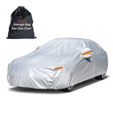 kayme full front view cover on sedan showing complete protection benefit