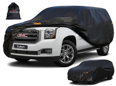 kayme cover front view on GMC Yukon showing full vehicle protection