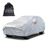kayme front-view covered SUV showing full protection and sleek fit