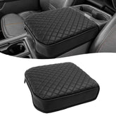 KBH front view of armrest cover showing snug OEM fit and sleek black look