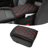 KBH front view of console cover showing fit and padded top for comfort