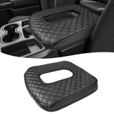 KBH front view of center console cover showing neat fit and protection