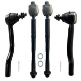 KDSA front tie rod set front view showing complete replacement kit benefits