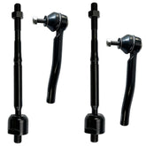 KDSA front tie rod set packaging showing all four pieces and part labels for quick identification