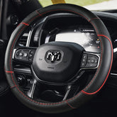 KEAIDAP front view installed on RAM steering wheel showing clean fit and style