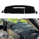 KEDAKEJI front dashboard cover installed showing full fit and reduced glare benefit