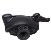 Keenso front view duck head showing profile and protective nylon face for safer mounting