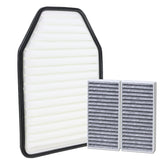 Kefly front packaging showing engine and two cabin filters, clear kit contents