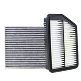 Kefly front packaging showing both engine and cabin filters, clear product identification and benefits