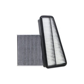 Kefly front packaging of kit showing both filters and fitment for quick purchase benefit