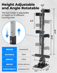 KEMIMOTO bracket rotated demonstrating 120-degree adjustment