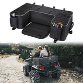KEMIMOTO front view of rear seat bag showing organized storage and secure fit