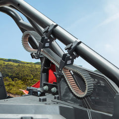 KEMIMOTO close-up of the adjustable belt clip showing easy width adjustment benefit