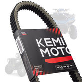 KEMIMOTO drive belt front packaging showing compatible Polaris fit and part numbers