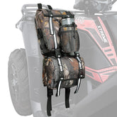 KEMIMOTO front view of camo fender bag showing storage and fit for easy access
