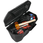 KEMIMOTO front view underseat bin showing tidy storage benefit