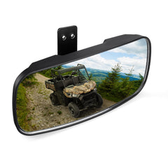 KEMIMOTO front view installed on Polaris Ranger showing wider rear visibility