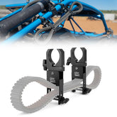 KEMIMOTO front view of two belt holders showing compact design and secure storage benefit