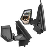 KEMIMOTO front view packaging showing both mirrors and benefits of wide view