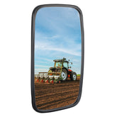 KEMIMOTO front profile mirror showing wide viewing range benefit