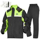 KEMIMOTO front view of jacket and pants showing full coverage benefit