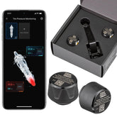 KEMIMOTO front view of two-pack sensors showing compact design and benefits