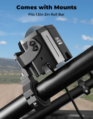 KEMIMOTO CNC aluminum clamp and U-bracket mounted, demonstrating secure attachment