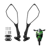 KEMIMOTO front-profile mirrors showing aerodynamic shape and improved sightlines