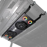 KEMIMOTO front view of roof fan showing compact mounting and quick installation benefit