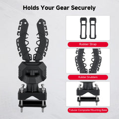 KEMIMOTO rubber strap detail protecting gear from scratches