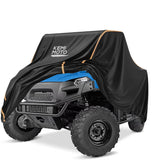 KEMIMOTO cover fitted on UTV front view protecting vehicle from elements