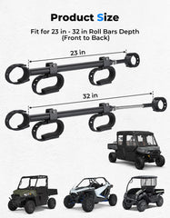 KEMIMOTO rack mounted on UTV showing stable secure transport