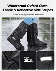 KEMIMOTO close-up of waterproof Oxford fabric demonstrating durable water resistance