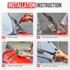 KEMIMOTO 16-inch rubber blade detail, effective water and debris clearing benefit