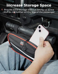 KEMIMOTO close-up of water-resistant zipper with glove-friendly pull for durability