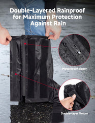KEMIMOTO side zipper and double hook-and-loop fastener for easy secure fit