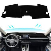 KENTUTO front view of dash cover fitted, protects dashboard from sun